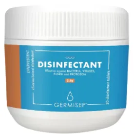 10% OFF: Germisep Effervescent Disinfectant Cleaning Tablets (2.5g x 30 tabs)