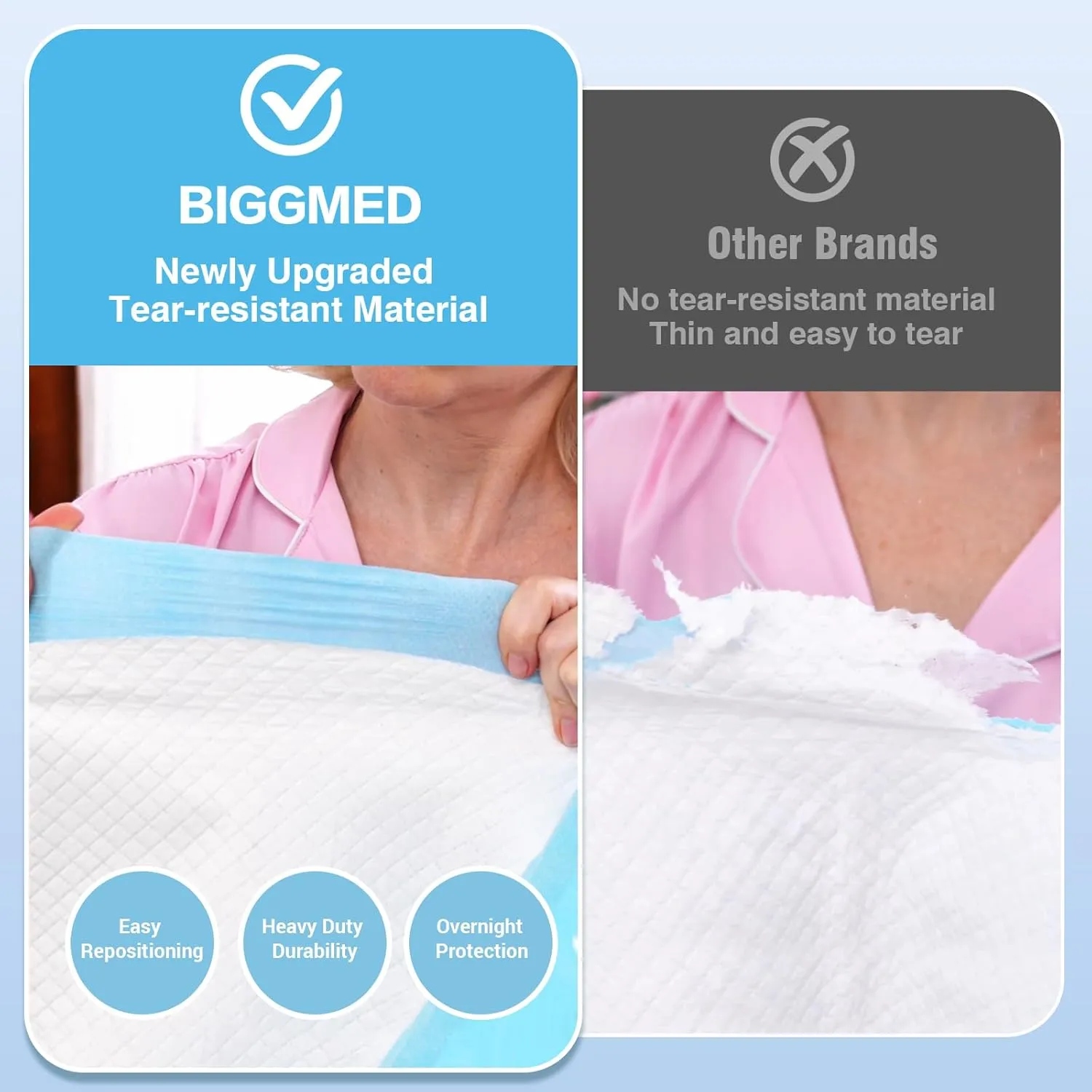 100 Count Bed Pads Disposable 36" x 36" Tear-Resistant Underpads Super Absorbent Chucks, Chux Thicker Extra Large Incontinence Bed Pads for Adults, Kids, Elderly | Puppy Pads for Training XXL