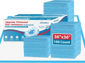100 Count Bed Pads Disposable 36" x 36" Tear-Resistant Underpads Super Absorbent Chucks, Chux Thicker Extra Large Incontinence Bed Pads for Adults, Kids, Elderly | Puppy Pads for Training XXL