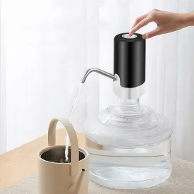 5 Gallon Water Dispenser, Automatic Water Jug Dispenser with Switch and USB, Universal Water Bottle Pump,for Camping, Kitchen, Workshop, Garage (Black)
