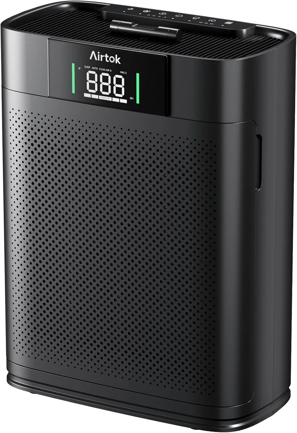 Air Purifiers for Home Large Room Up to 1300 Ft, with Air Quality Monitor PM2.5HEPA Sleep ModeAromatherapy for Allergies, Pet Hair, Pollen in Bedroom, AP2301, Black