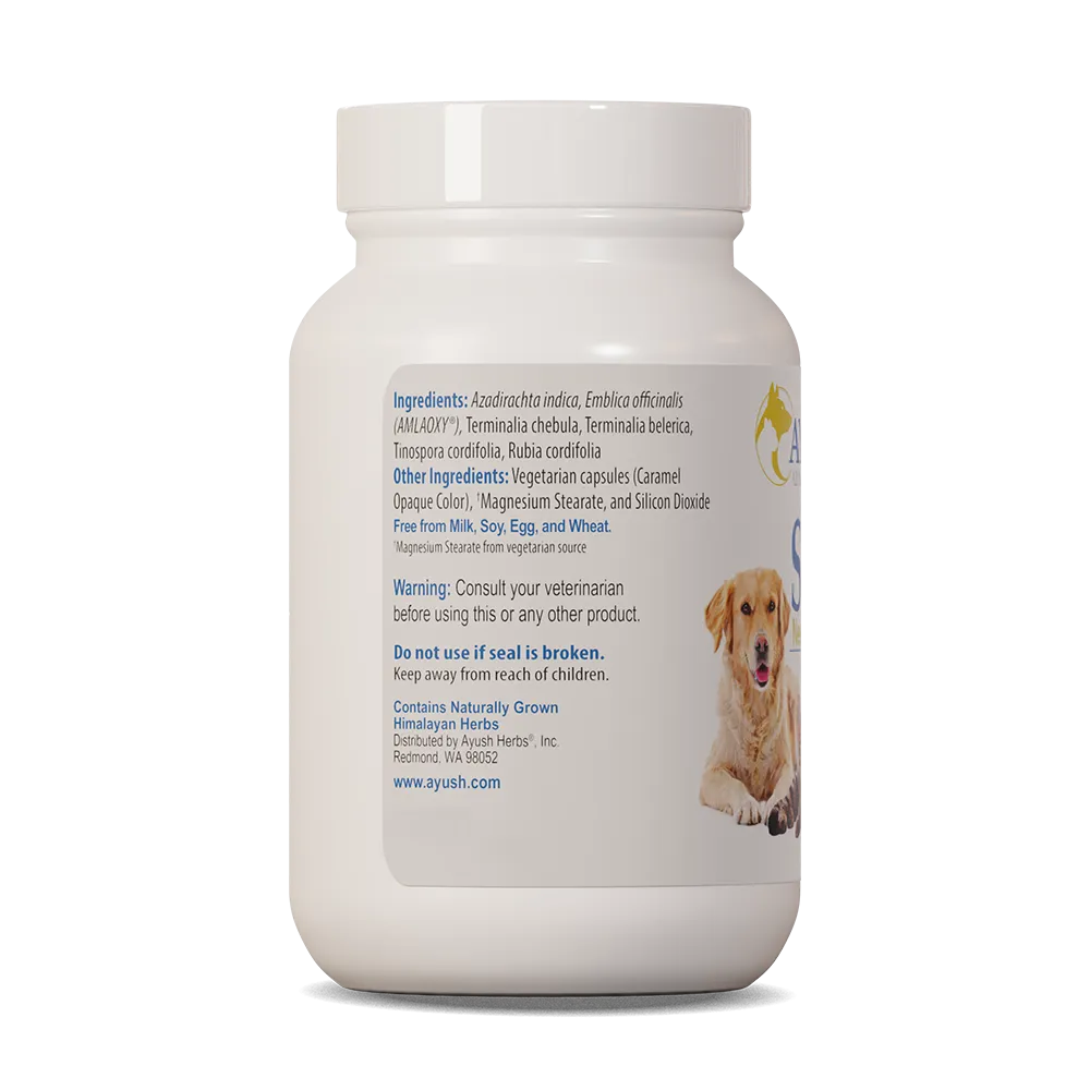 AYUSH PET SKIN PLUS NEEM for SKIN SUPPORT - 90 capsules