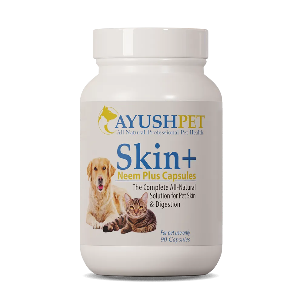 AYUSH PET SKIN PLUS NEEM for SKIN SUPPORT - 90 capsules