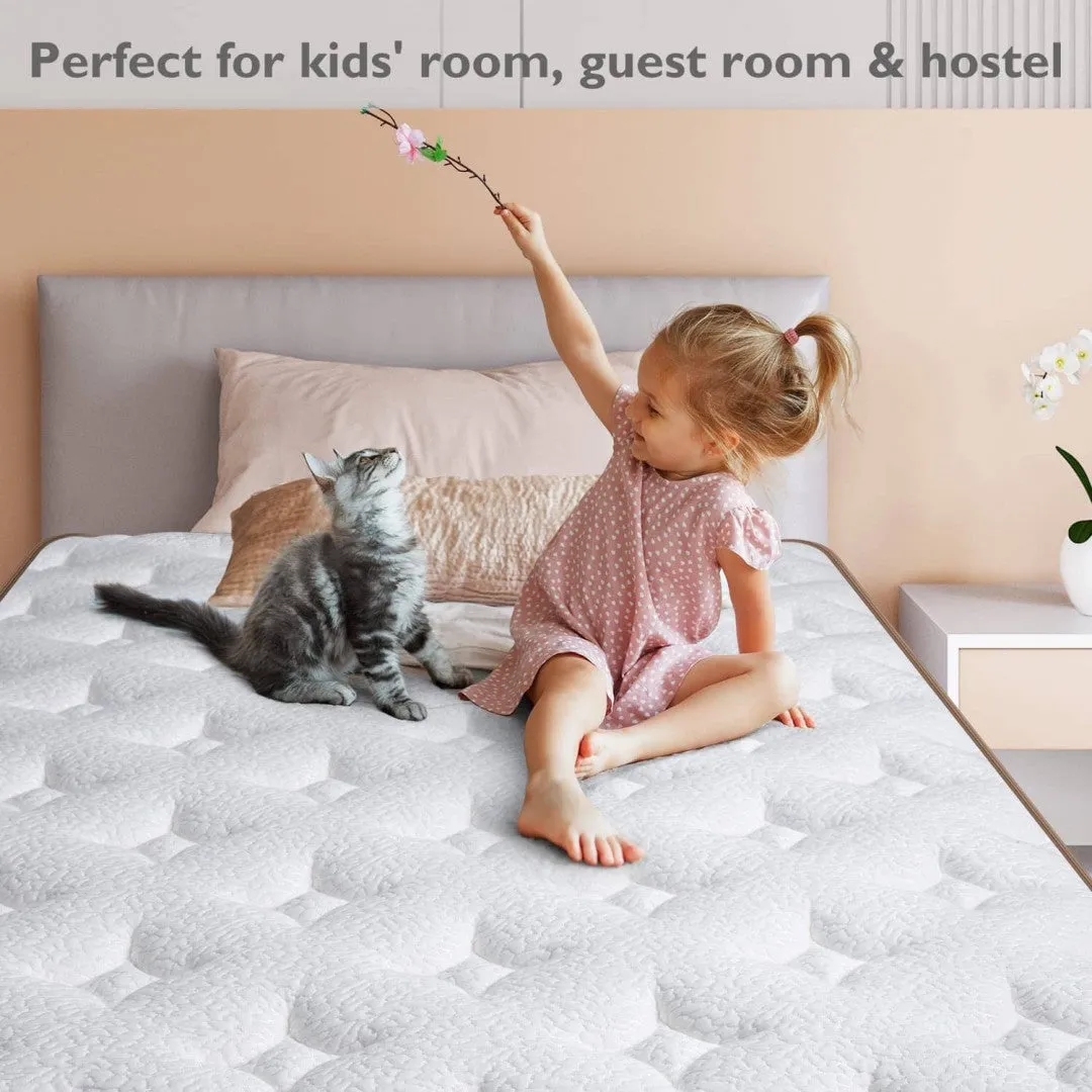 BedStory® 14 Inch Hybrid Mattress, Soft Individually Wrapped Coils Mattress