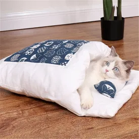 Best Cat Dog Sleeping Bag Deep Winter Removable Bed Nest Cushion with pillow