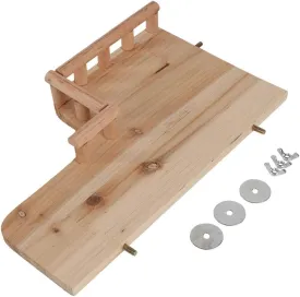 Bird Wood Perch Platform, Wooden Parrot Cage Stand Shelf Rectangle Hamster Small Animals Playground Parakeet Cockatiel Rat Hamster Guinea Pig Conure Mouse Chinchillas Finch Canary Budgie Lovebirds