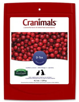 Cranimals D-Tox Detoxification Supplement For Dog & Cats 120g