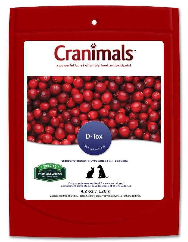 Cranimals D-Tox Detoxification Supplement For Dog & Cats 120g