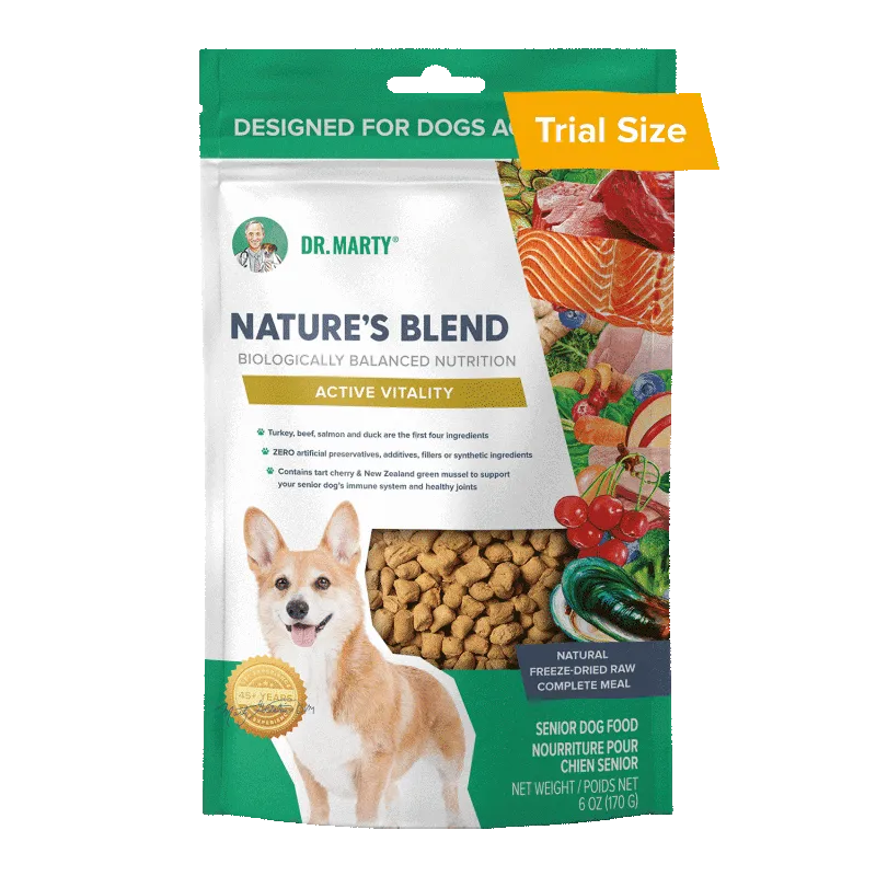 DR. MARTY Nature’s Blend Active Vitality Freeze Dried Raw Senior Dog Food