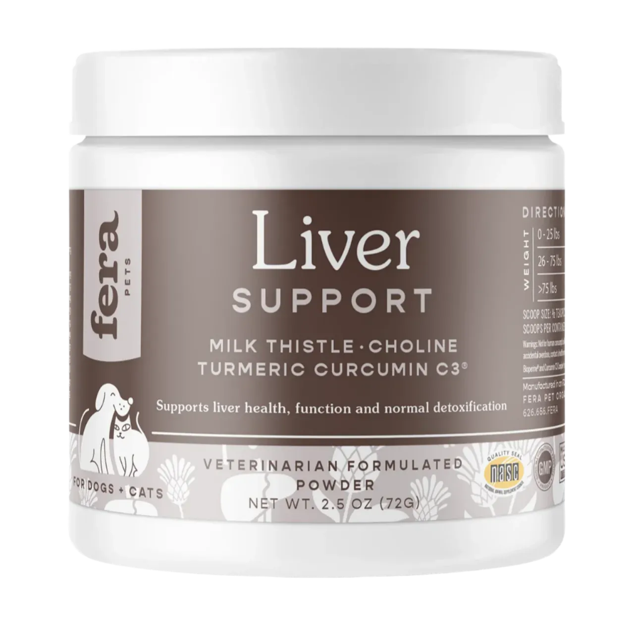 Fera Pet Organics Dog and Cat Supplement, Liver Support