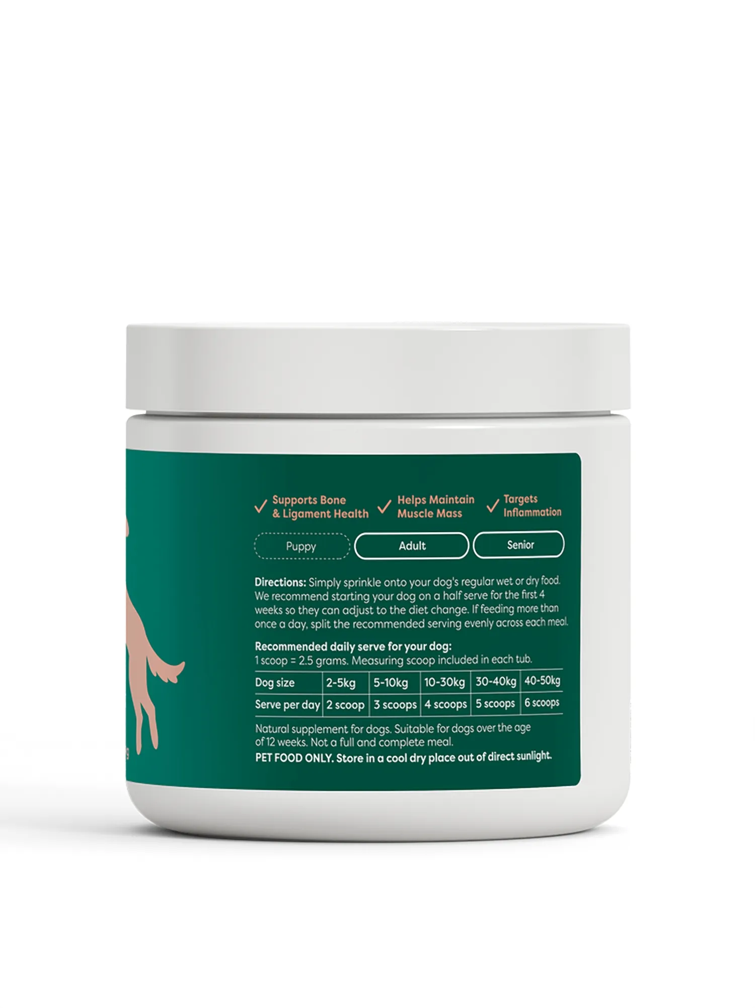 Field Day Dog Joint Support Wholefood Powder 220g