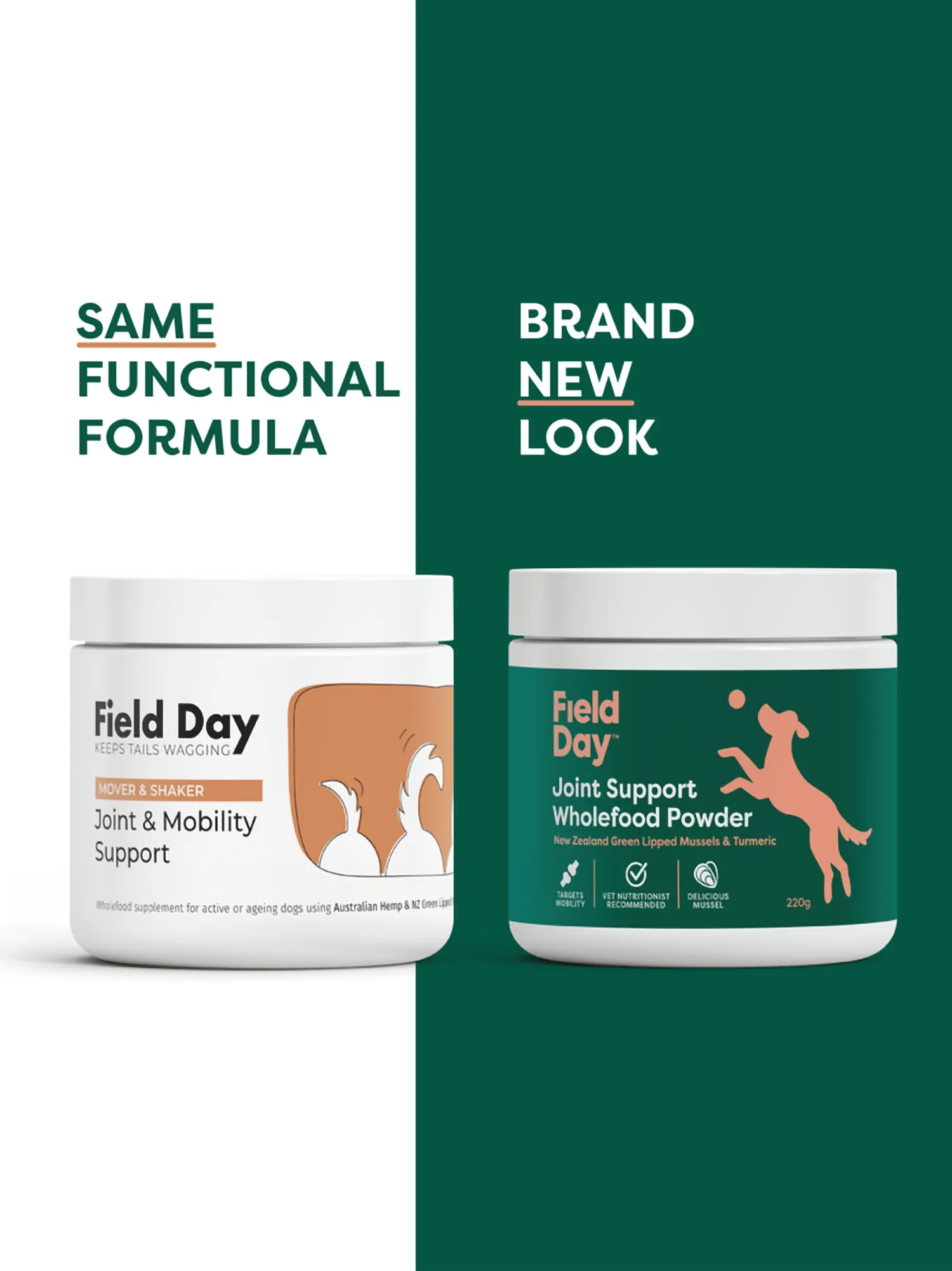 Field Day Dog Joint Support Wholefood Powder 220g