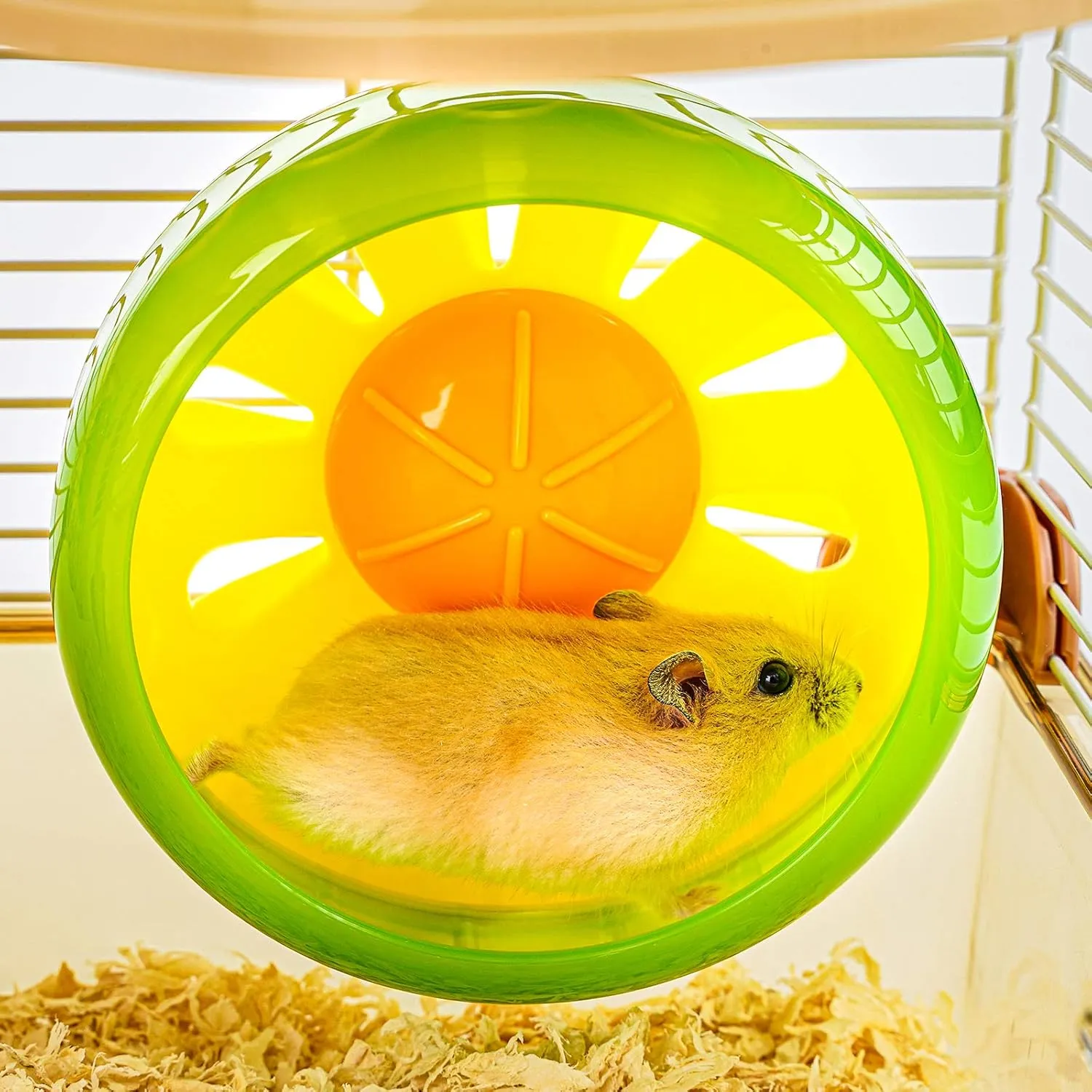Hamster Cage Small Animal Cage 3 Layers Transparent Cage Size10.6"(W) X8.1(L) X18.3 (H) Suitable for Hamsters up to 3.5 inch in Length(Please Note This is MINI cage That for MINI Hamster)