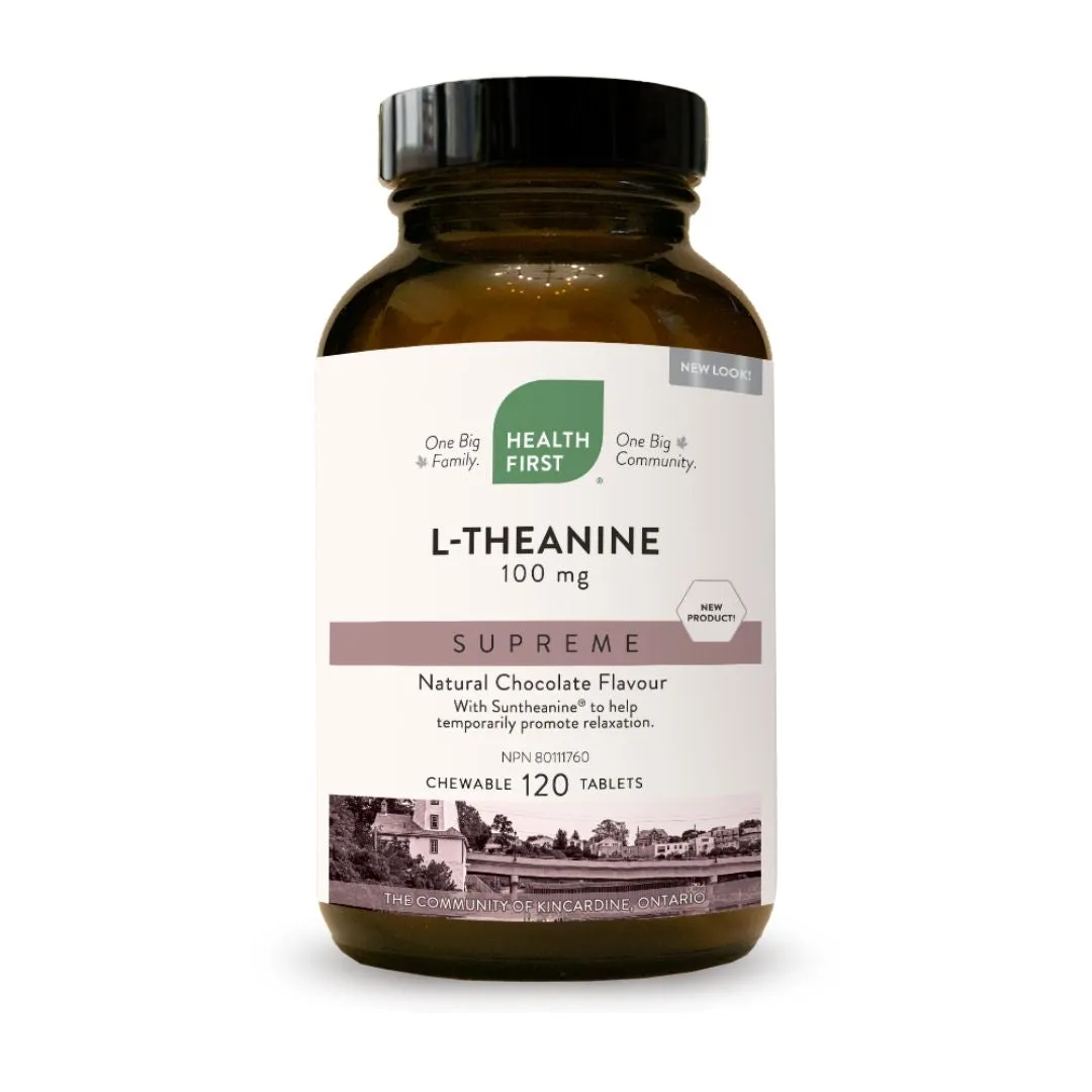 Health First L-Theanine Supreme 120 Chewable Tablets