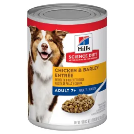 Hill's Science Diet Dog Food Can Adult 7  Chicken & Barley Entrée
