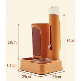Hoopet Pet Combination Feed&Water Feeder 680Ml-28.5X27X39Cm
