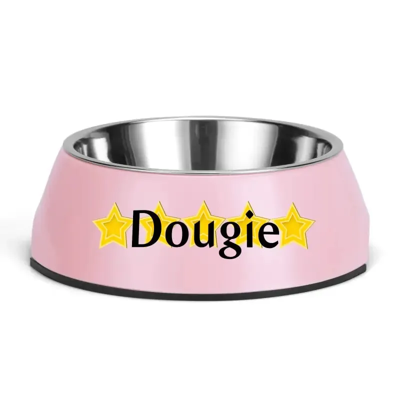Iconic Pet Stainless Steel Bowl for Personalized Pet Meals