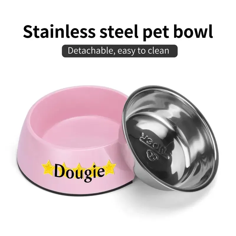 Iconic Pet Stainless Steel Bowl for Personalized Pet Meals