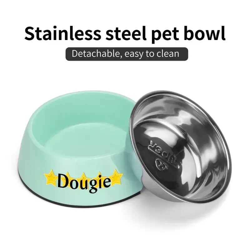 Iconic Pet Stainless Steel Bowl for Personalized Pet Meals