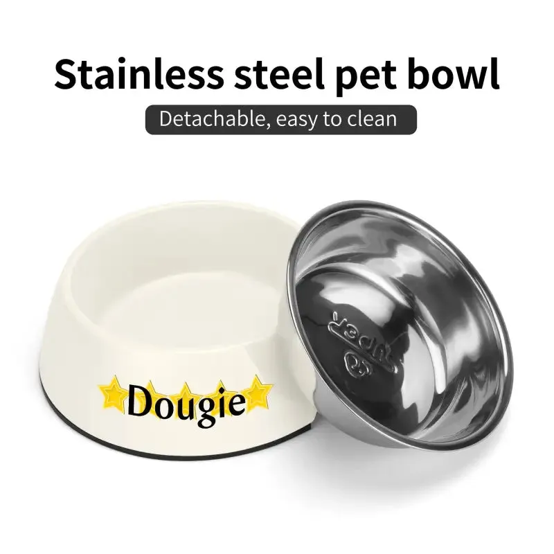 Iconic Pet Stainless Steel Bowl for Personalized Pet Meals