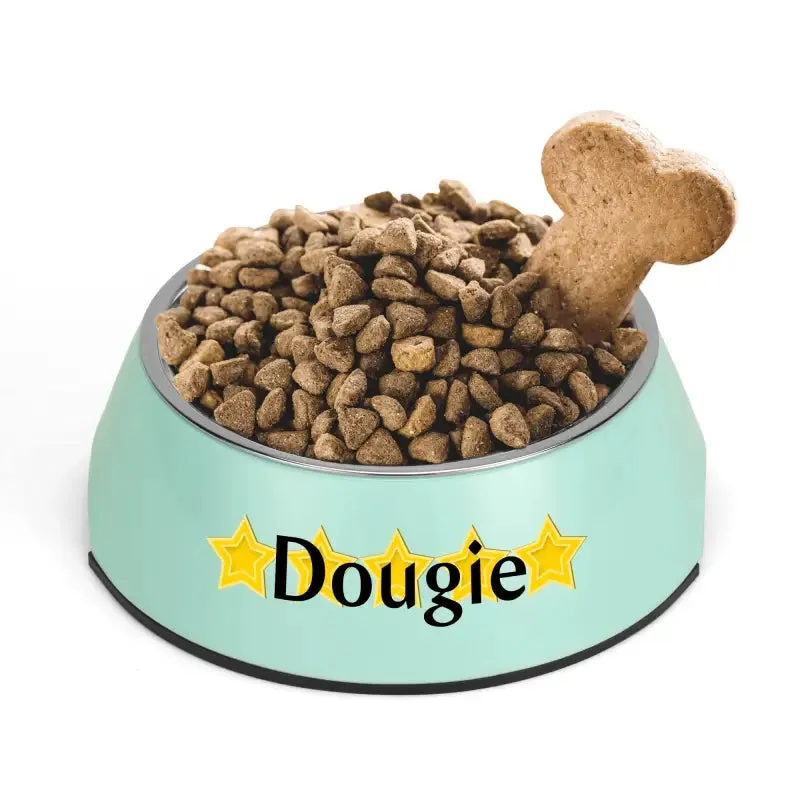 Iconic Pet Stainless Steel Bowl for Personalized Pet Meals