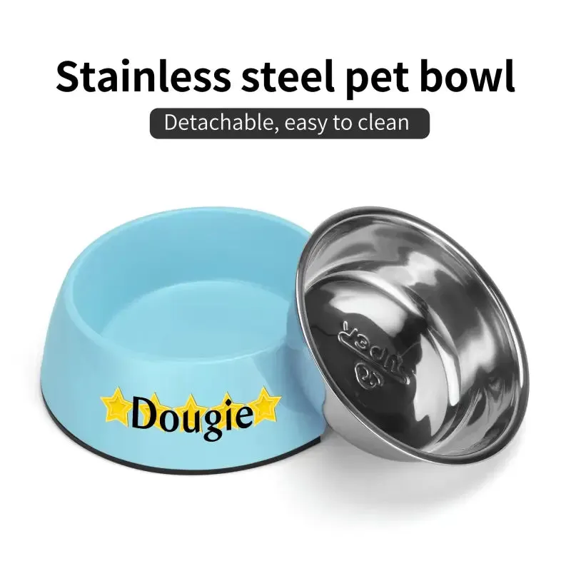 Iconic Pet Stainless Steel Bowl for Personalized Pet Meals