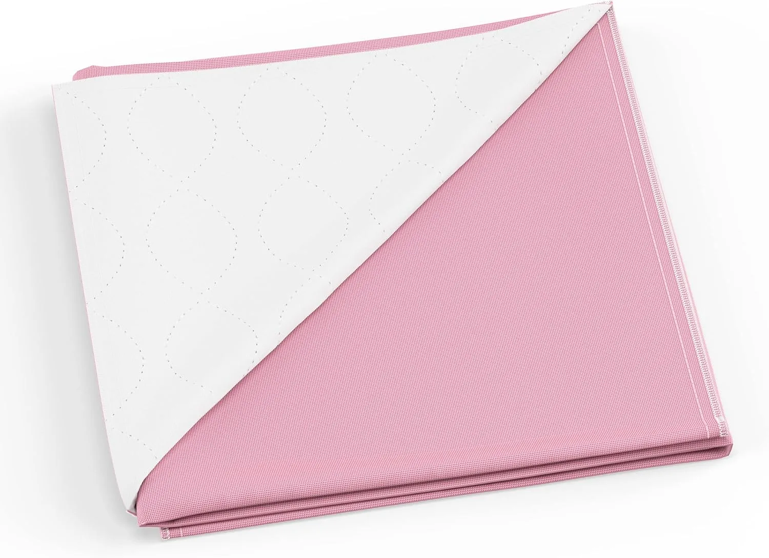 Medline Washable Bed Pads for Incontinence, Large 34 x 36 inch Reusable Underpads, 4 Pack, Pee Pads for Dogs, Adults, Kids and Baby, Pink Sofnit 300