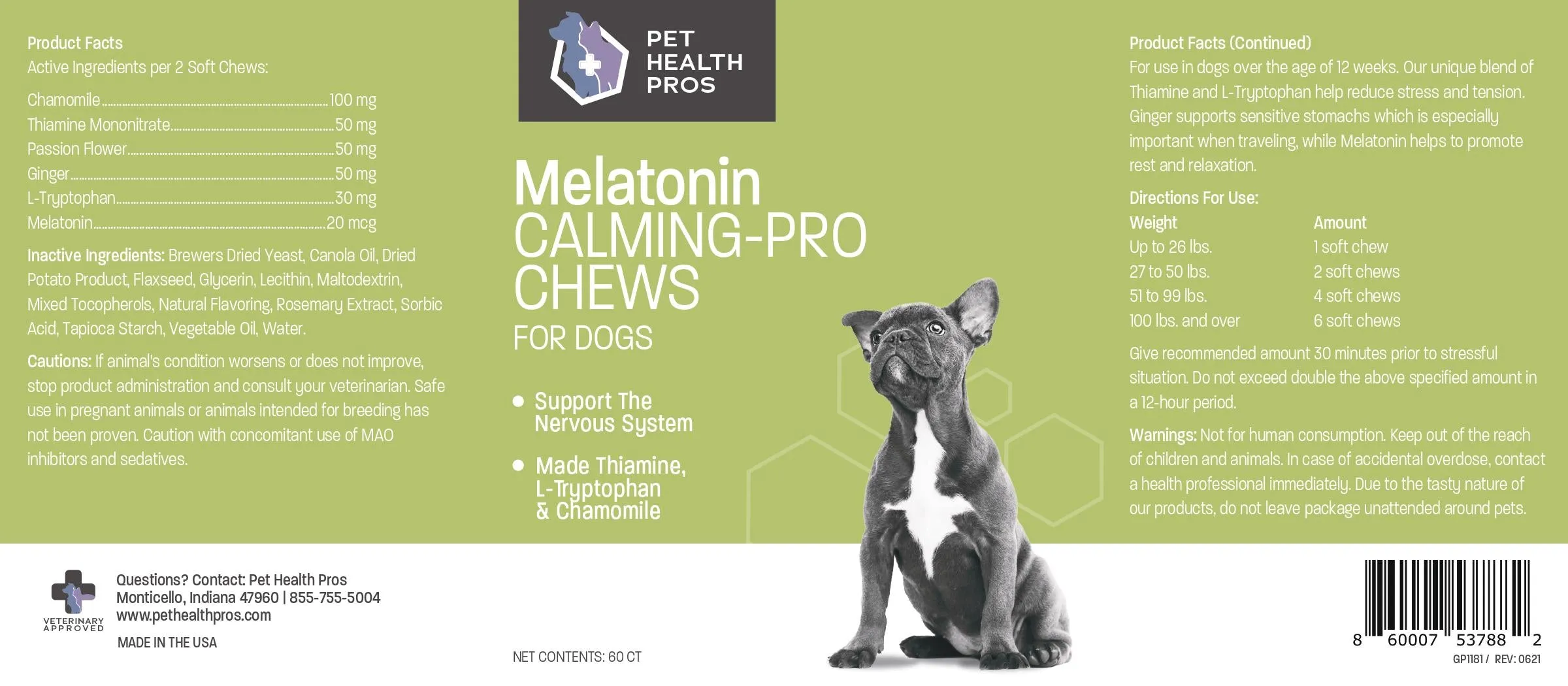 Melatonin Calming-Pro Chews for Dogs