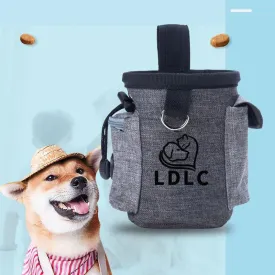 Outdoor Pet Dog Treat Pouch Portable Dog Training Bags Pet Food Container Puppy Snack Reward Waist Bag 12.5*12.5*8Cm Pet Product