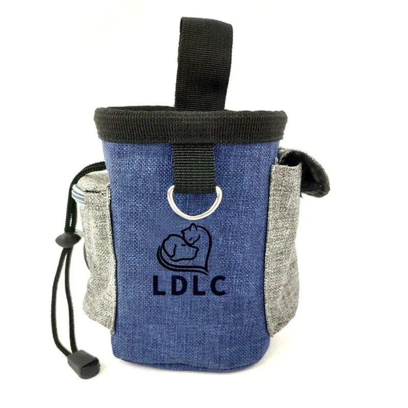 Outdoor Pet Dog Treat Pouch Portable Dog Training Bags Pet Food Container Puppy Snack Reward Waist Bag 12.5*12.5*8Cm Pet Product