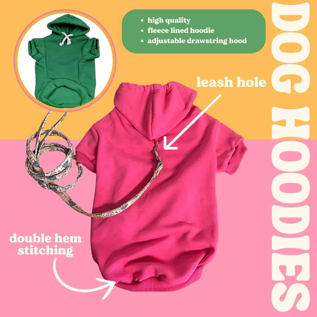 Paws for Our Planet Dog Hoodie | Fleece Lined |Leash Hole| Earth Day | Save The Planet | Go Green | Nature Lovers | Reusable|Cream, 4X-Large 1270