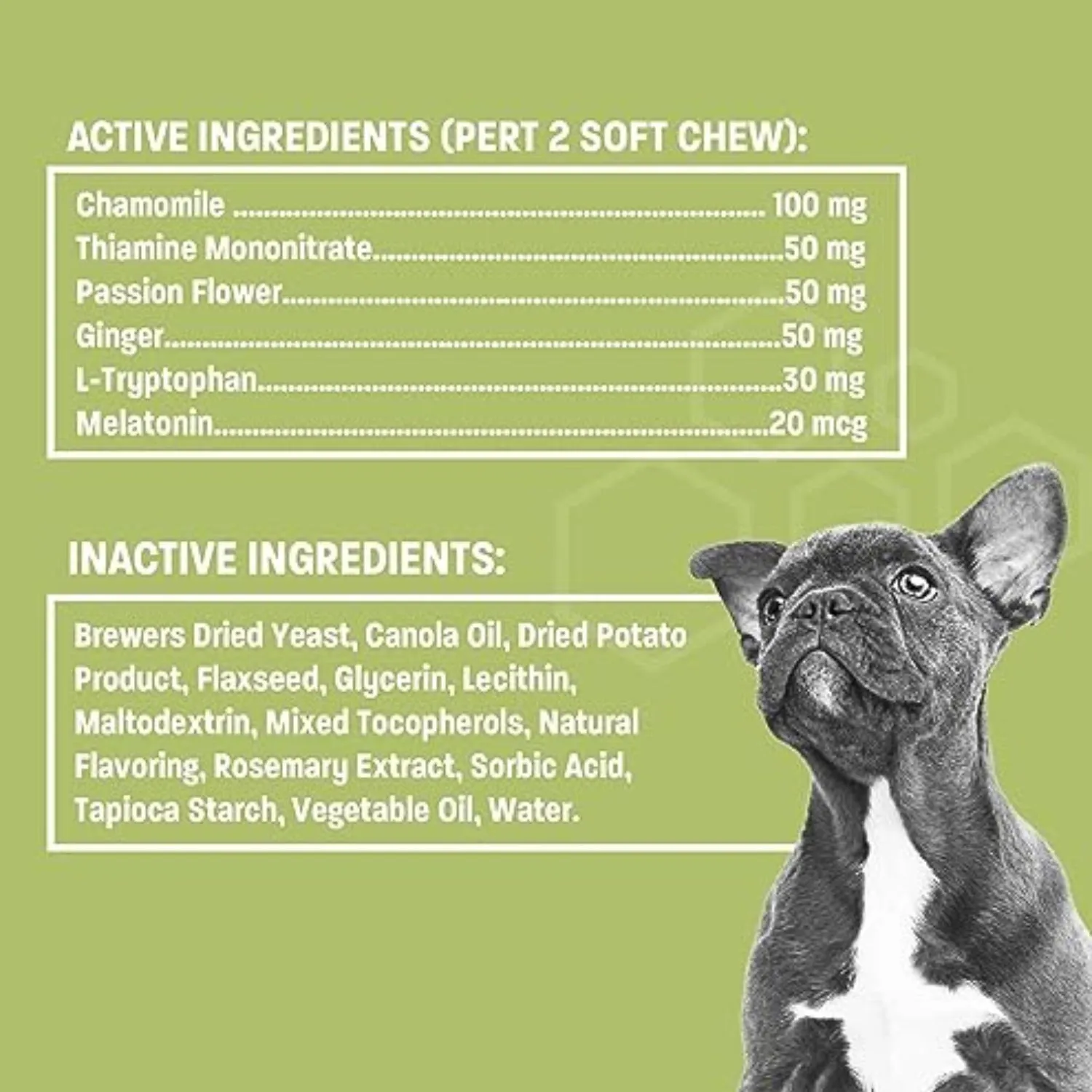 Pet Health Pros Dog Calming Treats; Anxiety Relief; Ginger, Melatonin; Stressful Situations; 60 Count; Natural Flavor