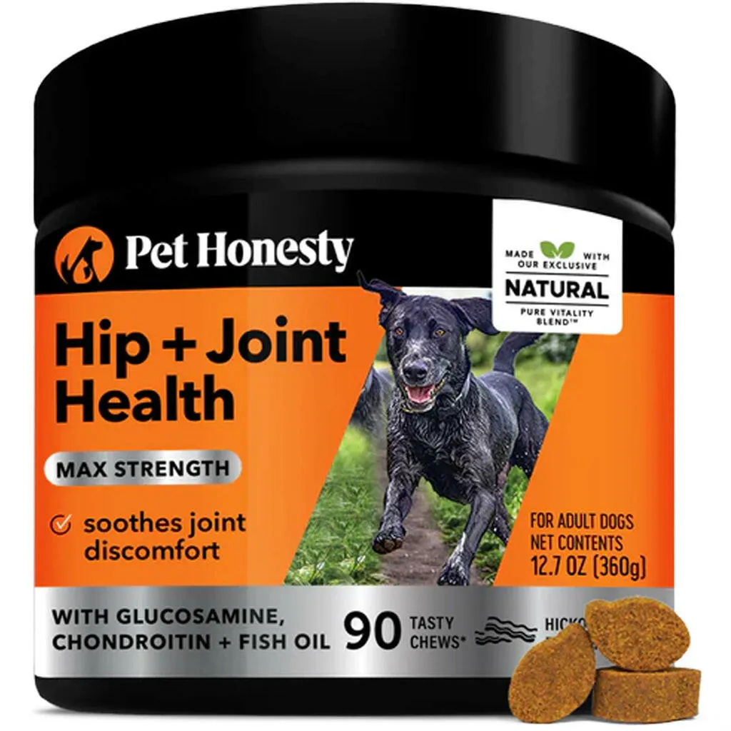 Pet Honesty Hip   Joint Health Max Strength Soft Chews for Dogs (90 ct)