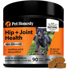 Pet Honesty Hip   Joint Health Max Strength Soft Chews for Dogs (90 ct)