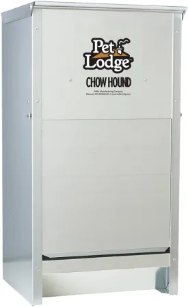 Pet Lodge CH25 Pet Feeder, 25 lb Volume, Galvanized Steel :EA: QUANTITY: 1