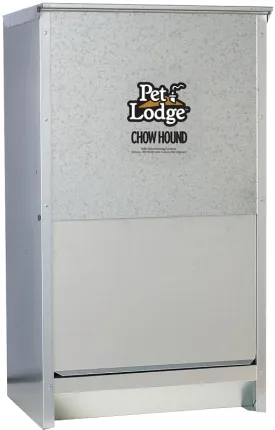 Pet Lodge CH50 Pet Feeder, 50 lb Volume, Galvanized Steel :EA: QUANTITY: 1