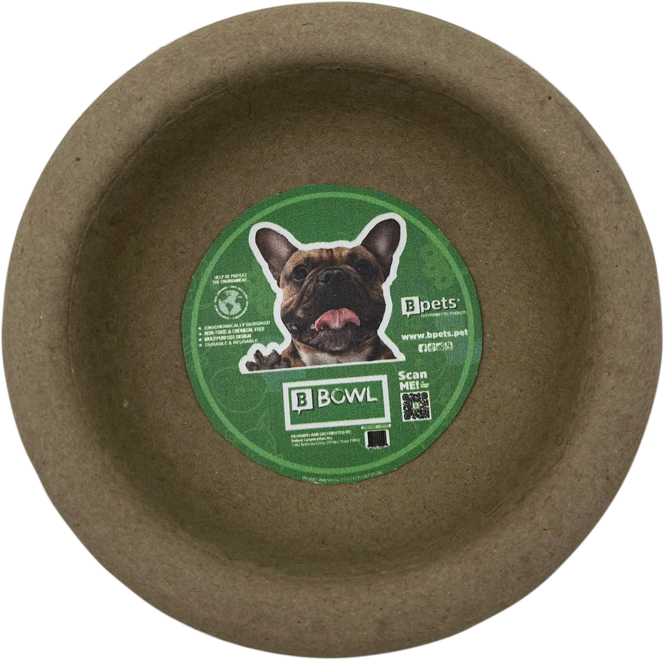 PetPro Dog Plate , Biodegradable, Cardboard for dry meals
