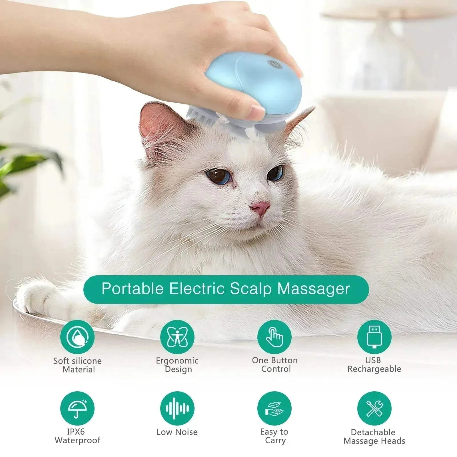 Purrfect Paws Electric Pet Massager – Relax & Revitalize