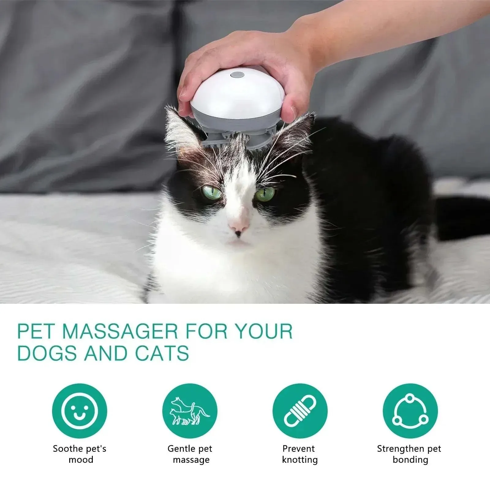 Purrfect Paws Electric Pet Massager – Relax & Revitalize