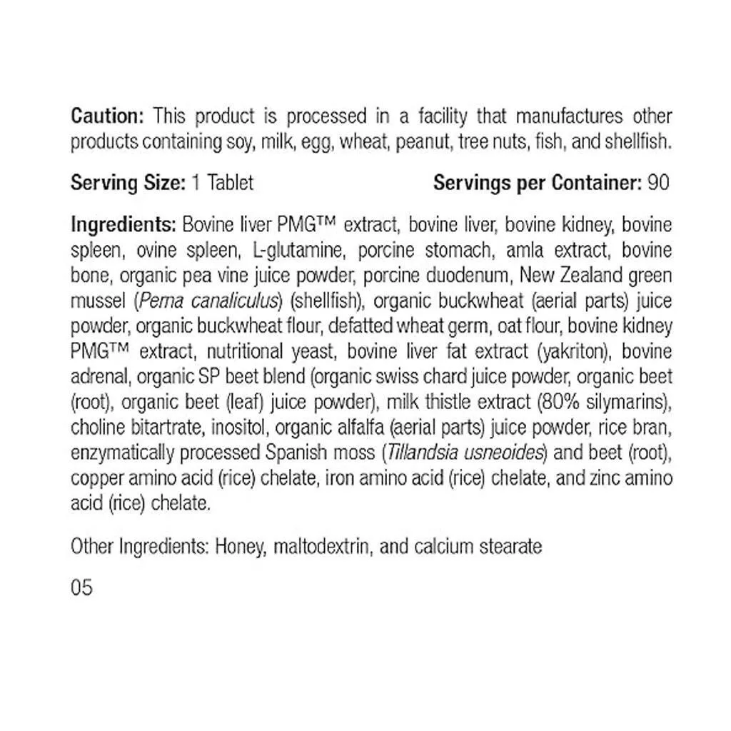 Standard Process Feline Hepatic Support (90 tablets)
