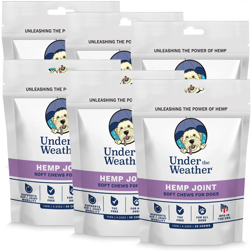 Under the Weather Hemp Joint Soft Chews for Dogs, 30 chews