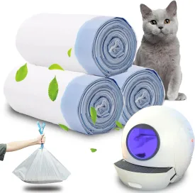 Xcivi 60 Count Litter Box Liners for Automatic Cat Box, 26 x 15.75 Inch, Drawstring Bags, Extra Large Universal Model