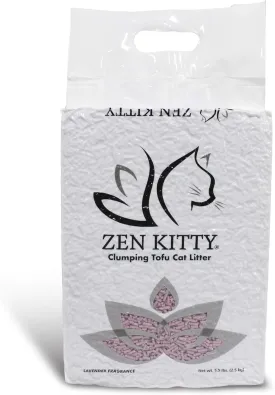 ZenKitty Clumping Tofu Cat Litter Lavender Fragrance, Purple (20030)